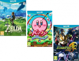 Packs de jeux en Promo  : Zelda-Breath of the Wild + Kirby et le Pinceau Arc-en-ciel + Star Fox Zero