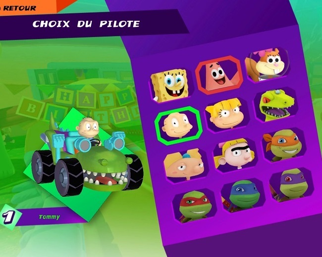 Test Nickelodeon Kart Racers : tous les personnages