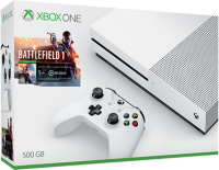 Console Xbox One S - 500Go + Battlefield 1 ou Forza Horizon 3 ou Minecraft