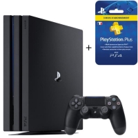 Console PS4 Pro - 1To + Abonnement PlayStation Plus de 3 Mois (via mobile)