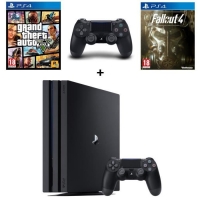 Console PS4 Pro - 1To + 2e Manette + GTA V + Fallout 4