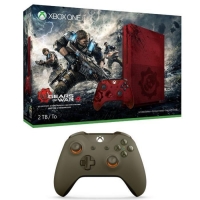 Console Xbox One S - 2To - Limited Edition + Gears of War 4 + 2ème Manette (verte)