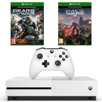 Console Xbox One S - 500 Go + Gears of War 4 + Halo Wars 2 (via application / mobile)