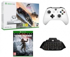 [Prime] Console Xbox One S - 500 Go + Forza Horizon 3 + 2ème Manette + Chatpad + Rise of the Tomb Raider 