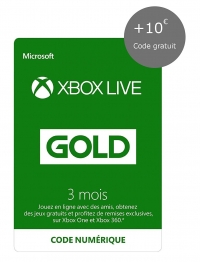 [Prime] Abonnement Xbox Live  de 3 Mois  + Crédit de 10 EUR (Code Digital)