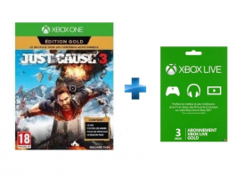 Just Cause 3 - Gold Edition + Abonnement Xbox Live de 3 Mois