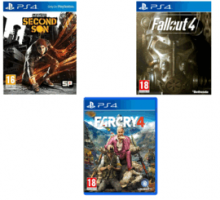 InFAMOUS: Second Son + Far Cry 4 + Fallout 4 (occasion)