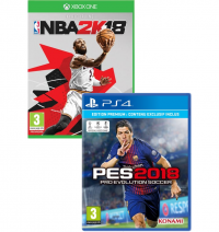 PES 2018 Premium Edition + NBA 2k18 + 1 mois au NBA League Pass