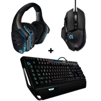 Pack Logitech : Casque Sans Fil G933 Artemis Spectrum + Souris RVB G502 Proteus Spectrum + Clavier G910 Orion Spectrum (via mobile)