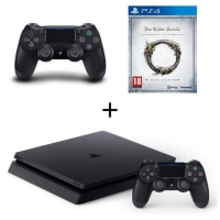 Console PS4 Slim - 500Go + 2ème Manette  + The Elder Scrolls (via mobile)