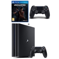 Console PS4 Pro - 1To + 2ème Manette + Uncharted : The Lost Legacy (via mobile)