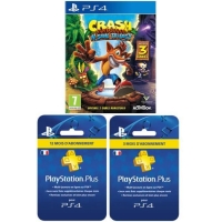 Crash Bandicoot N. Sane Trilogy + Abonnement PlayStation Plus de 15 Mois (via mobile)