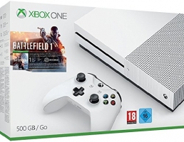 Console Xbox One S - 500 Go + Battlefield 1 ou FIFA 17