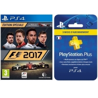F1 2017 + Abonnement PlayStation Plus de 3 mois (via application)