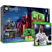 Pack Console Xbox One S 1 To - Edition Limitée + Minecraft (+ DLC) + Fifa 18