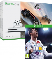 Console Xbox One S - 500Go + Forza Horizon 3 + FIFA 18