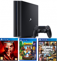 Console PS4 Pro - 1To + Tekken 7 + Crash Bandicoot N'Sane Trilogy + GTA V