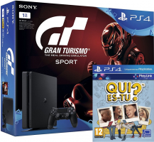 Console PS4 Slim - 1To + Gran Turismo + Qui es-tu?