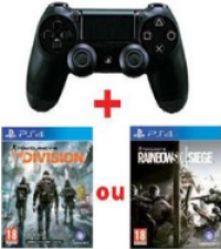 Manette DualShock 4 pour PS4 + The Division ou Rainbow Six Siege