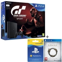 Sélection de Packs PS4 en Promo - Ex : Console PS4 Slim - 1 To + Gran Turismo Sport + Abonnement 3 mois + TESO + Qui es-tu ?
