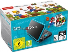 Console Nintendo 2DS XL (Noire et Turquoise) + Super Mario 3D Land 