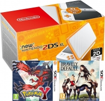 Console New Nintendo 2DS XL (Deux Coloris) + Pokemon Y + Bravely Default