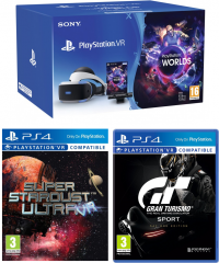 Casque Playstation VR + Camera + VR Worlds + Gran Turismo Sport + Super Stardust VR