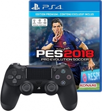 Manette DualShock 4 (V2) pour PS4 + PES 2018 Edition Premium