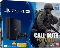Console PS4 Pro - 1To + Call Of Duty WW2 ou (FIFA 18 / GT Sport)