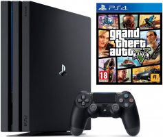 Console PS4 Pro - 1 To (Noire ou Blanche) + GTA V