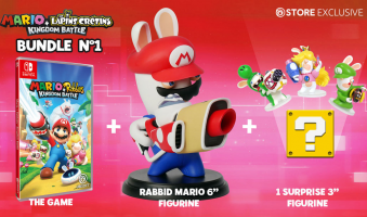 Mario + Rabbids Kingdom Battle + Une Figurine de 16cm (au choix) + Une Figurine de 8cm (aléatoire)