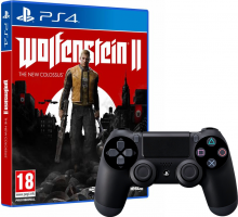 Wolfenstein II The New Collossus + Manette DualShock 4 (V2)