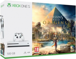 Console Xbox One S - 500Go + Assassin's Creed Origins / Forza Horizon 3 / l'Ombre de la Guerre