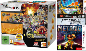 Console New 3DS + Dragon Ball Z : Extreme Butoden + Dragon Quest VII : La Quête des vestiges du monde  + Fire Emblem Warriors + Metroid Samus Returns