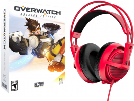 Micro-Casque - SteelSeries Siberia 200, Forged Red + Overwatch