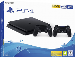 Console PS4 Slim - 500 Go + 2ème Manette DualShock 4 