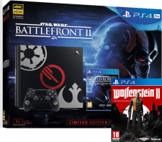 Console PS4 Pro - 1To - Edtion Limitée + Star Wars Battlefront 2 Edition Deluxe + Wolfenstein II : The New Colossus