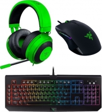 Clavier Mécanique - Razer BlackWidow Tournament Edition Chroma + Souris Gaming - Razer Lancehead Tournament Edition + Micro-Casque - Razer Kraken Pro V2