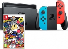 Console Nintendo Switch (néon) + Super Bomberman R