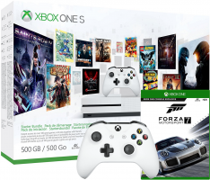 Console Xbox One S - 500Go + 2ème Manette + Forza Motorsport 7 + Game Pass de 3 Mois + Xbox Live de 3 Mois