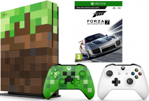Console Xbox One S - 1To - Edition Limitée Minecraft + 2ème Manette + Forza Motorsport 7