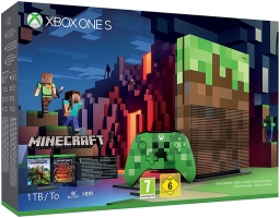 Console Xbox One S - 1To - Edition Limitée Minecraft + Minecraft