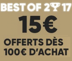 15€ de Réduction Immédiate dès 100€ d'achat sur les Meilleures Ventes de Jeux 2017