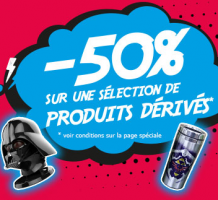 -50% sur une Sélection de Produits Dérivés