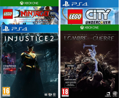 La Terre Du Milieu: L'ombre de la Guerre / Lego Ninjago: Le Film / Injustice 2 / LEGO City: Undercover