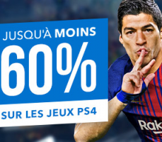 Jusqu'à -60% sur une Sélection de Jeux (PES 2018 à 19,99€)