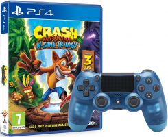 Crash Bandicoot N. Sane Trilogy + Manette DualShock 4 (Crystal Blue - V2)