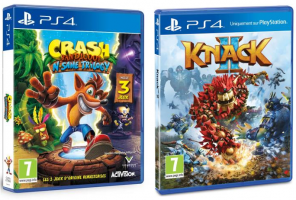 Crash Bandicoot N. Sane Trilogy + Knack 2 ou Ratchet and Clank