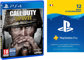 Call of Duty World War II + Abonnement Playstation Plus de 12 Mois