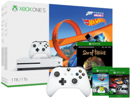Console Xbox One S - 1To + 2ème Manette + Sea of Thieves + Forza Horzion 3 + Hot Wheels + Steep + The Crew